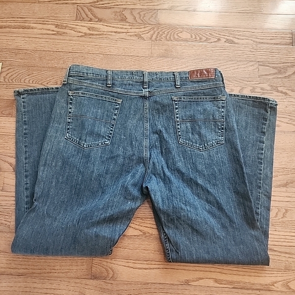 Wrangler Mens Jeans 40 x 30 Slim Straight Medium Wash Denim Stretch - Picture 4 of 7